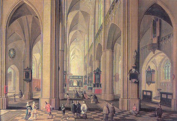 Interior of the Cathedral at Antwerp